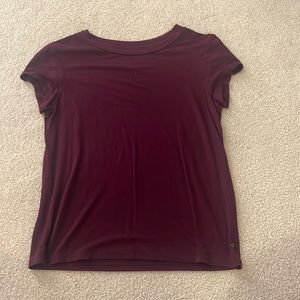 American Eagle Size XS Soft & Sexy Maroon Short Sleeve!